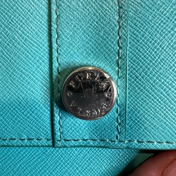 FURLA AUTHENTIC LONG BLUE ZIP AROUND WALLET - Picture 3 of 14